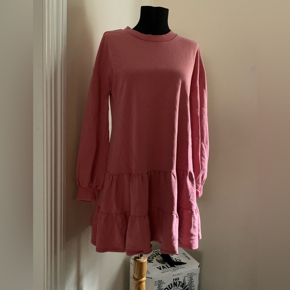 Cute pink cotton blend “whenever” dress